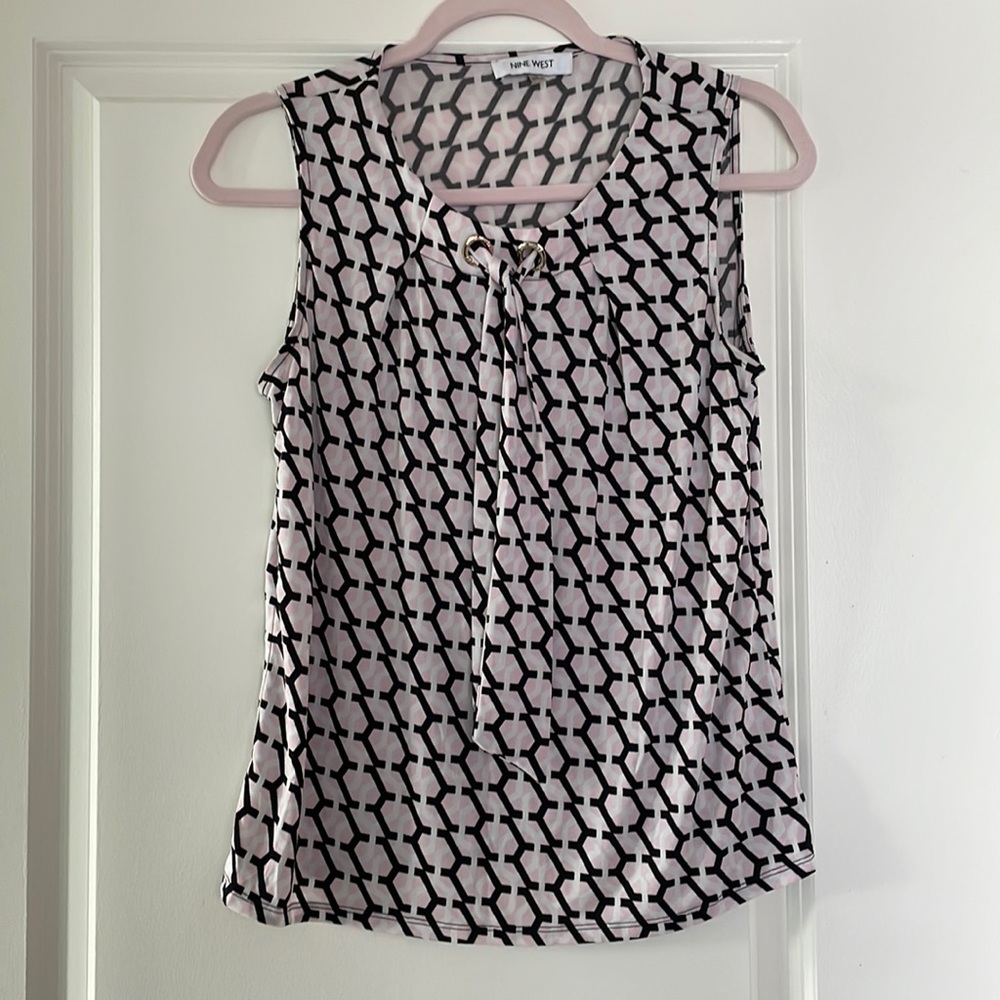 Nine West Geometric Blouse- S